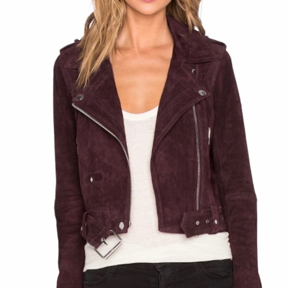 Blank NYC Suede Motorcycle Jacket - SMALL